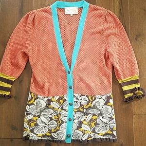 Anthropologie Lia Molly Cardigan Coin Purse Pocket